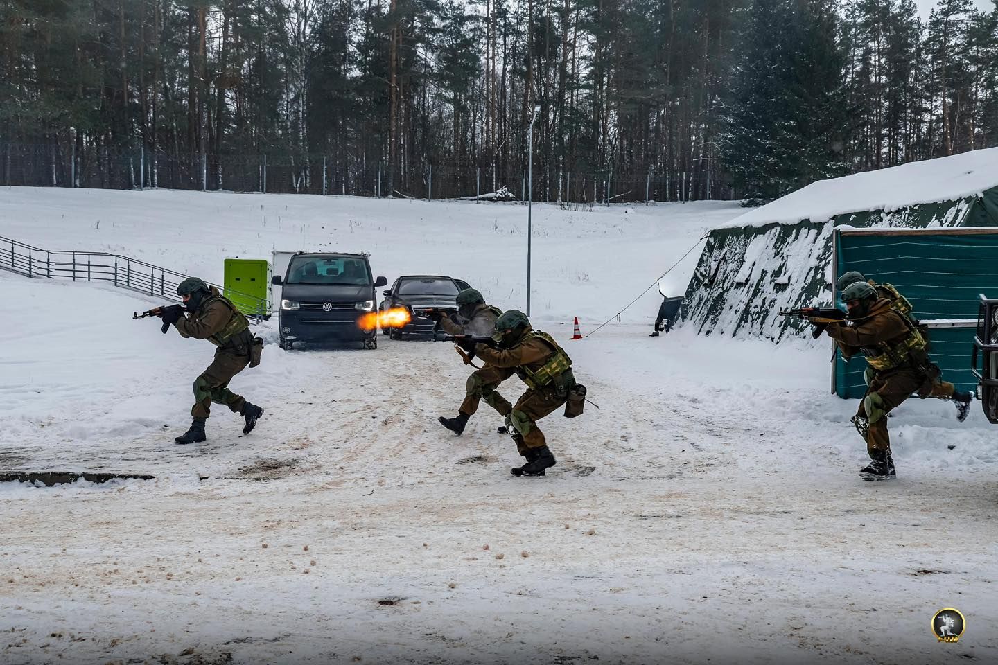 May be an image of 3 people and arctic