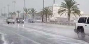 هطول أمطار متوسطة إلى غزيرة على منطقة نجران - ستاد العرب