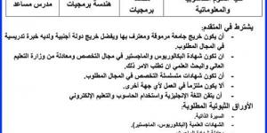 جامعة
      عمان
      العربية
      تعلن
      عن
      حاجتها
      لتعيين
      أعضاء
      هيئة
      تدريسية
      من
      حملة
      درجة
      الدكتوراه - ستاد العرب