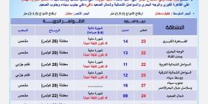 طقس الثلاثاء، بارد ليلا وفى الصباح الباكر والصغرى بالقاهرة الكبرى 14 درجة - ستاد العرب