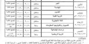 جدول
      امتحانات
      الترم
      الأول
      2025
      للشهادة
      الإعدادية
      عام
      ومهني
      في
      أسيوط - ستاد العرب