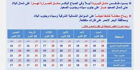 «الأرصاد»
      تكشف
      عن
      طقس
      الـ72
      ساعة
      المقبلة:
      مائل
      للبرودة
      ولا
      توجد
      أمطار - ستاد العرب