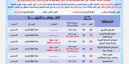 برودة شديدة وصقيع، الأرصاد تحذر من طقس اليوم والعظمى بالقاهرة 20 درجة - ستاد العرب