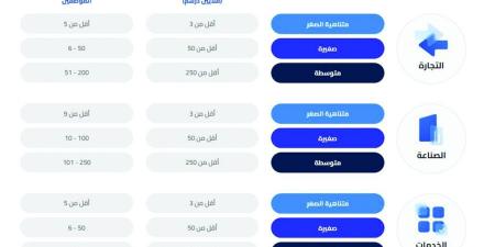 كيف
      تُصنّف
      الشركات
      بين
      متوسطة
      وصغيرة
      ومتناهية
      الصغر؟ - ستاد العرب