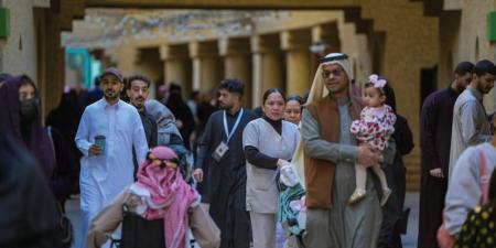 صور.. حي السفارات بالرياض يروي "حكاية مجد" في يوم التأسيس - ستاد العرب