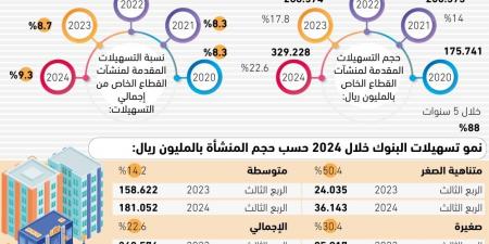 88% نموا بالتسهيلات الممنوحة للشركات - ستاد العرب