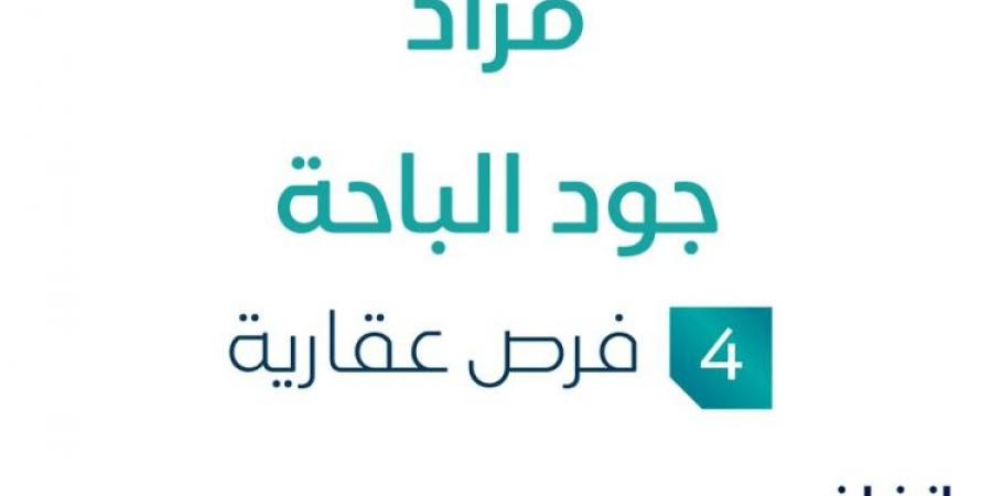 4 فرص عقارية .. مزاد عقاري جديد من مؤسسة السدرة العقارية تحت إشراف مزادات إنفاذ - ستاد العرب