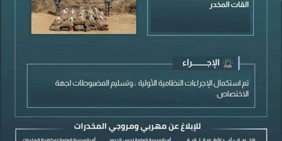 إحباط تهريب (600) كجم من القات بـالربوعة - ستاد العرب