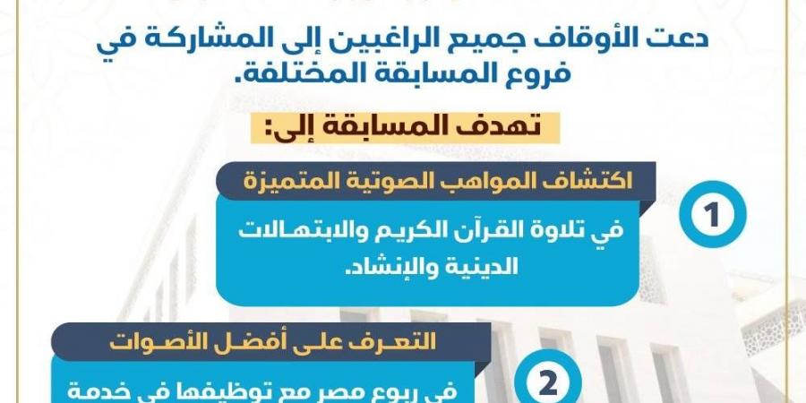 بجوائز قيمة، تفاصيل مسابقة «الصوت الندي» لاكتشاف مواهب القرآن والإنشاد - ستاد العرب