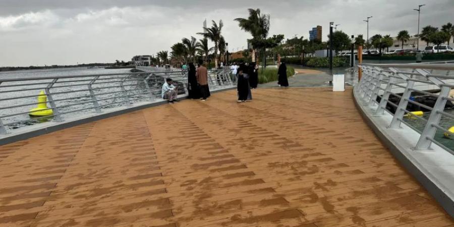 أمطار على محافظة جدة - ستاد العرب