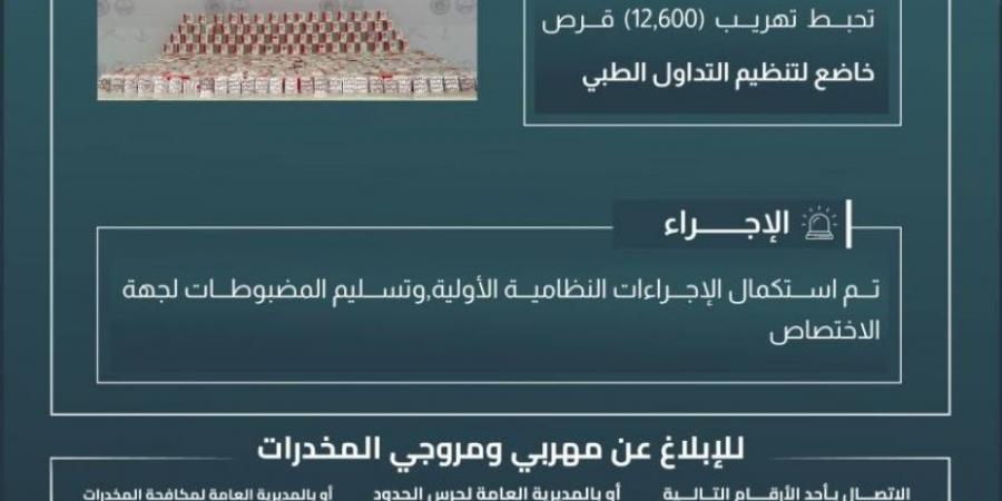 حرس الحدود بعسير يحبط تهريب (12,600) قرصٍ خاضعٍ لتنظيم التداول الطبي - ستاد العرب