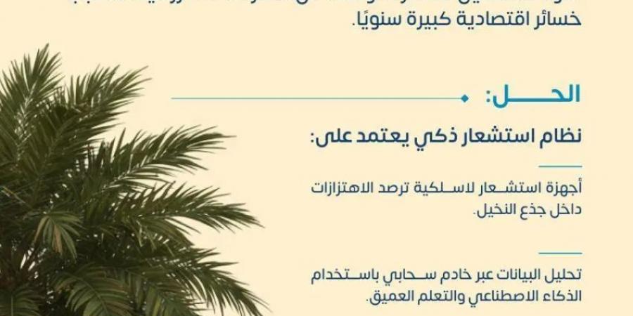 جامعة الأمير سلطان تحصد براءة اختراع للكشف المبكر عن سوسة النخيل الحمراء باستخدام الذكاء الاصطناعي - ستاد العرب