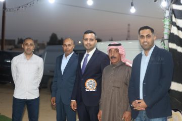 أبناء المرحوم الحاج عيادة الدخيل يقيمون مأدبة عشاء بزفاف أحمد جهاد الدخيل (صور)