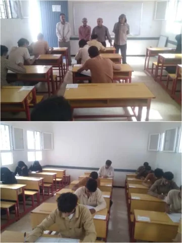 مدير تربية لودر يتفقد المركز الاختباري بثانوية الشهيد مدرم قرية الشعة