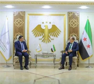 بعكر يبحث مع وزير التعليم العالى السوري تعزيز التعاون العلمي والأكاديمى